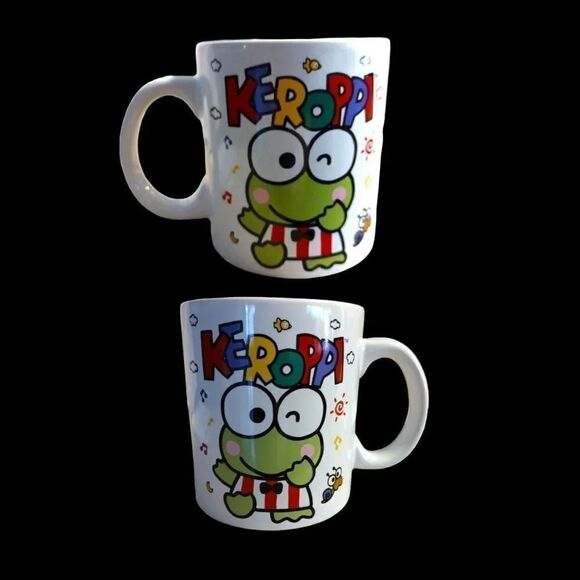 Sanrio KEROPPI White Colorful Double Print Ceramic Mug NWT - Picture 4 of 14